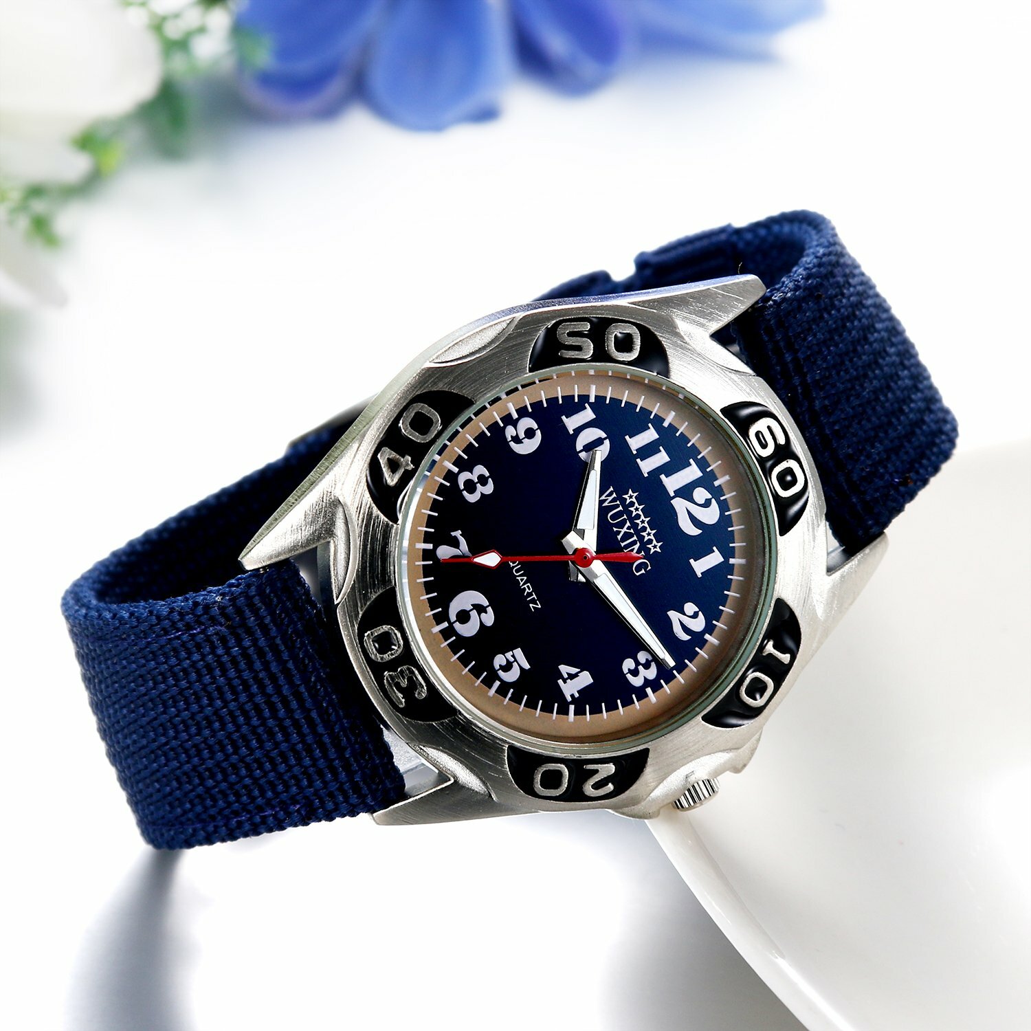 Military Army Sports Ultra Thin Nylon Canvas Strap Quartz Analog Wrist Watches