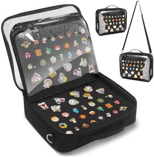 Enamel Pin Display Bag & Pin Trading Book for Collectors – Large Capacity 20 …