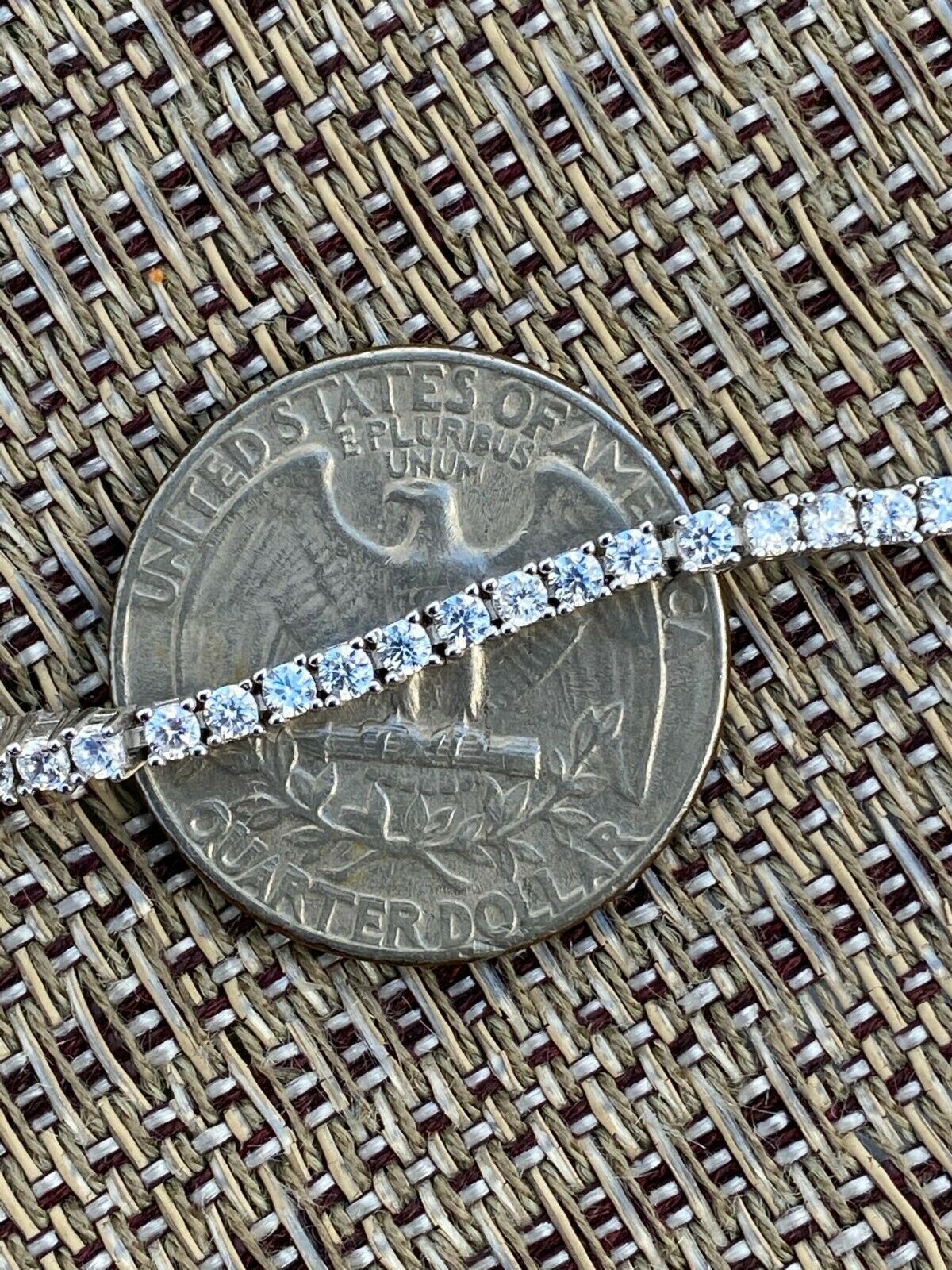 Real Silver 2mm Tennis Bracelet MOISSANITE VVS D GRA Certified Mens Ladies Iced