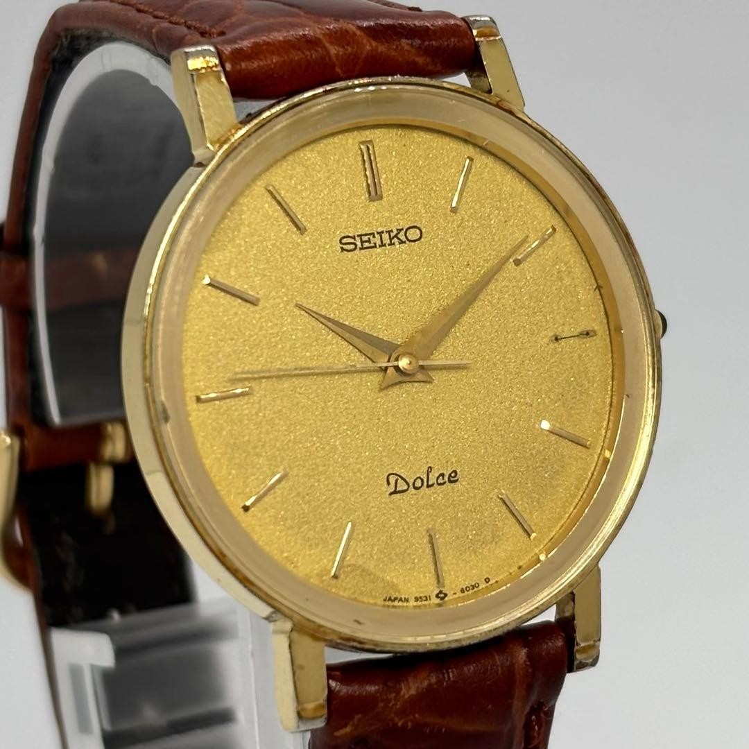 New battery, fully functional. SEIKO Dolce dress watch, boys’ wristwatch, go
