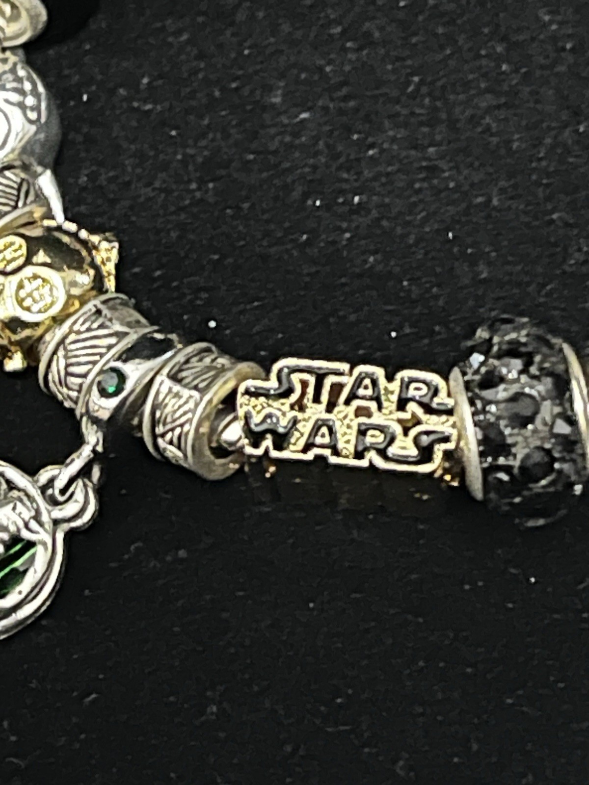 European Bracelet Star Wars inspired Size 7 Inch Bracelet Silver Color