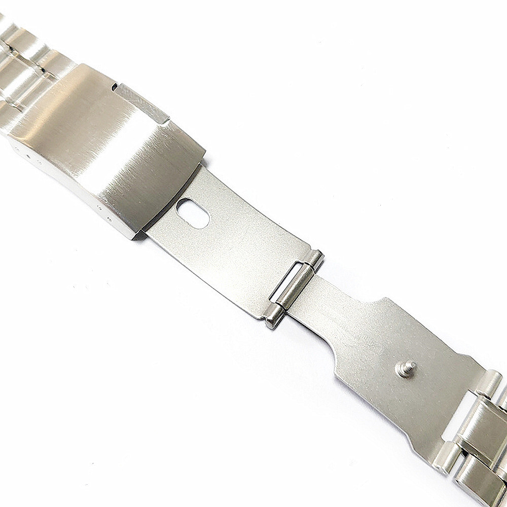 Men’s One-Piece Pure Solid Stainless Steel Watch Strap Band 16 18 20 22 24 26mm