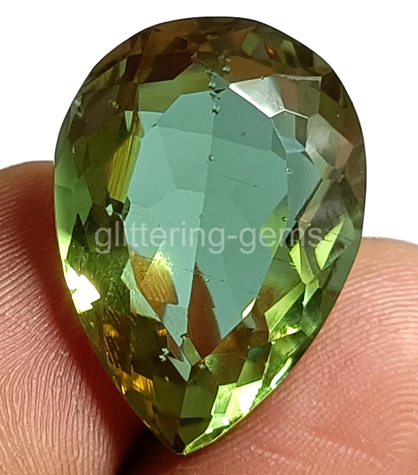 Pear Cut Natural Color Changing Alexandrite Stone 23.60 Ct IGL Loose Gems 5JJN