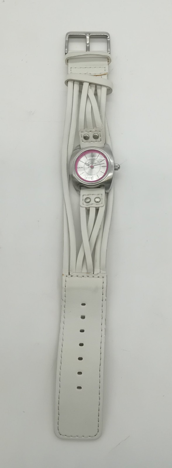 KAHUNA Women’s White Pink Dial Multi-Strap Wristwatch Pre-Loved