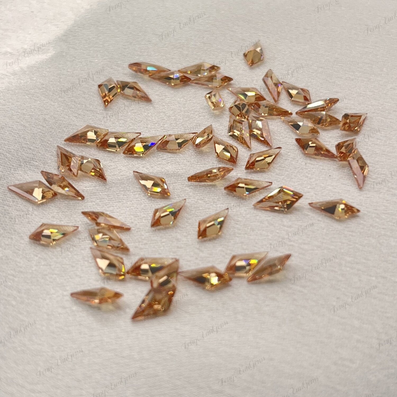 Wholesale Cubic Zirconia Kite Cut Multicolor Color Loose Gemstone For Jewelry
