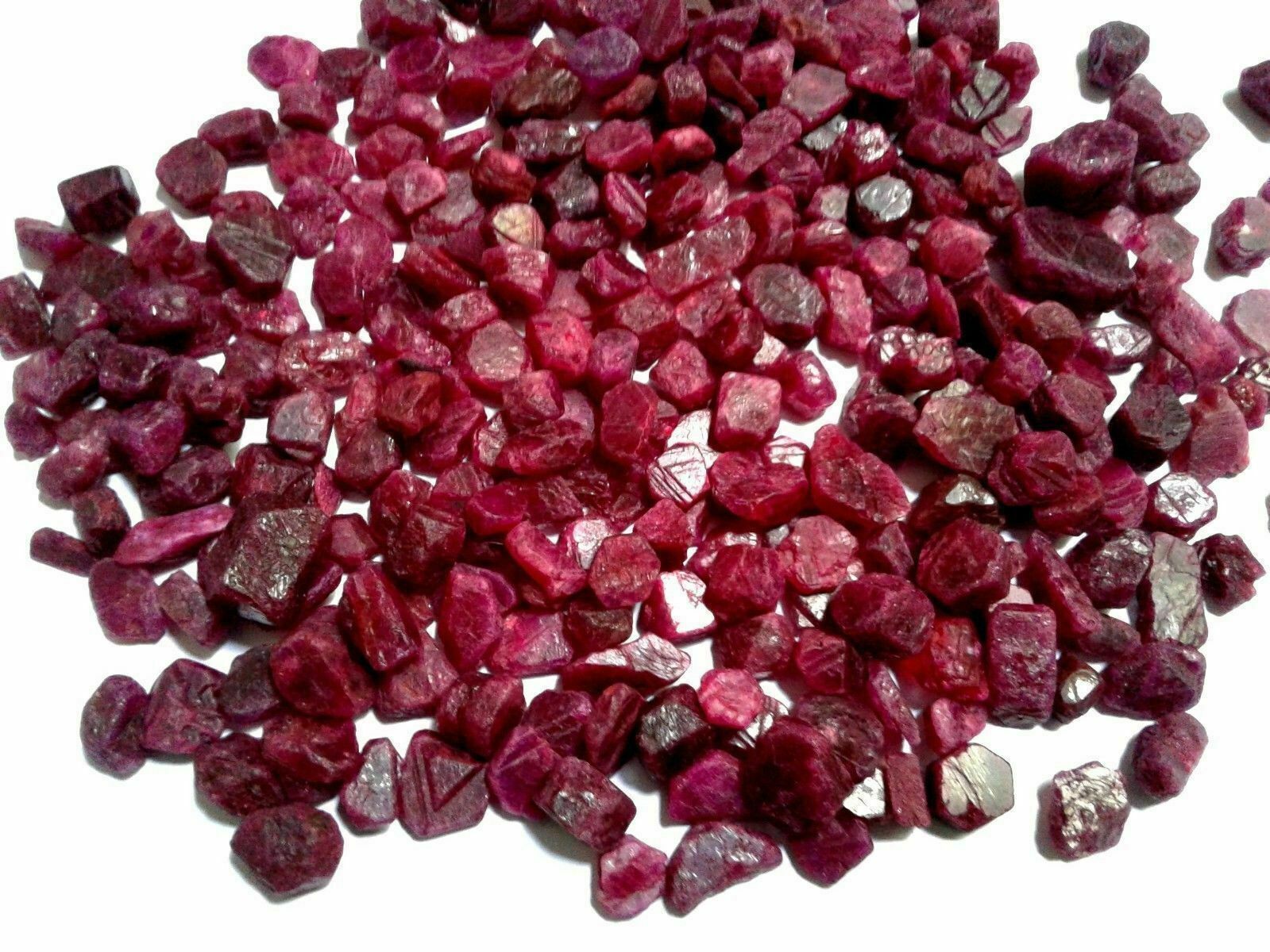 GENUINE EARTH MINED BEAUTIFUL NATURAL RED RUBY BURMA ROUGH GEMSTONE LOT-01