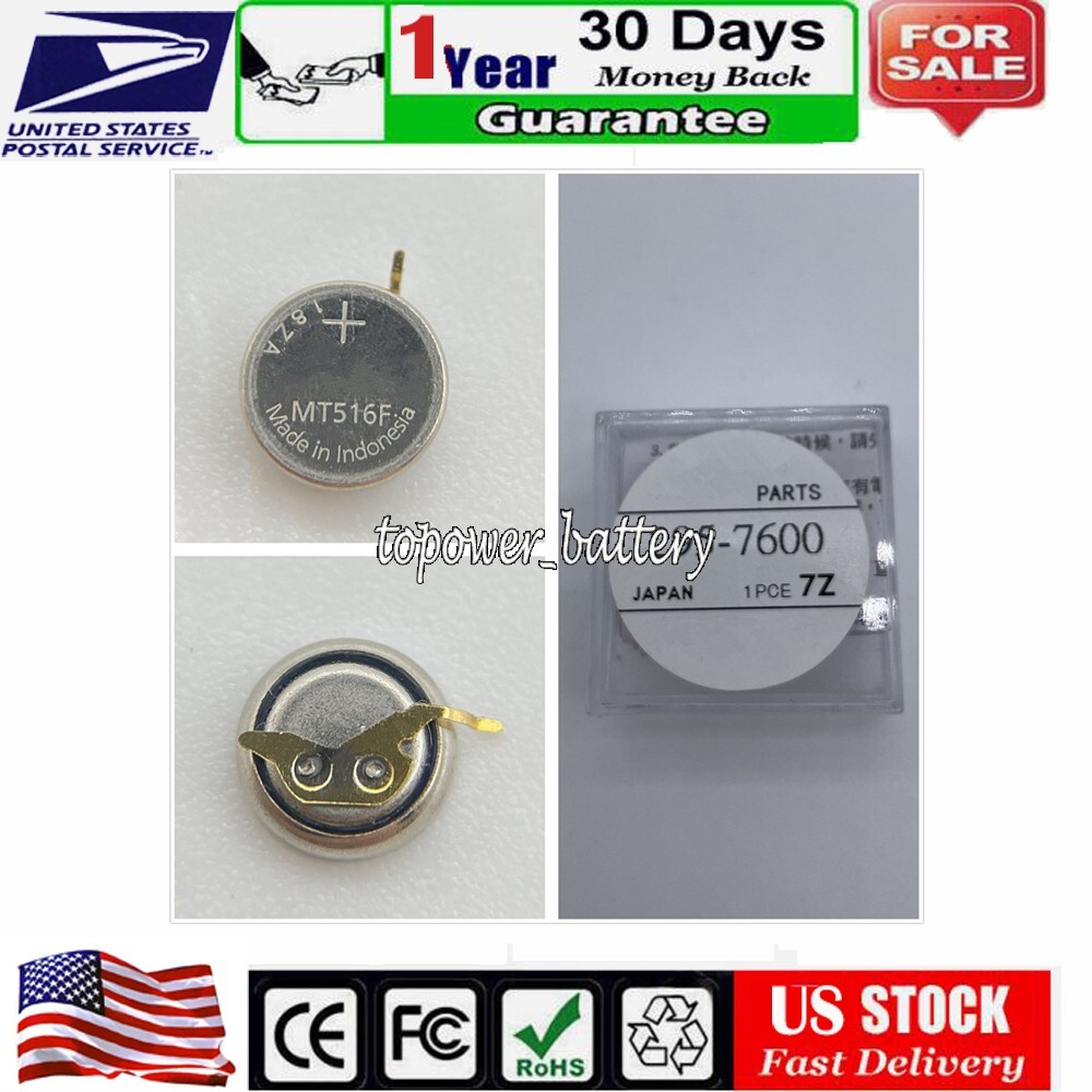 295-7600 MT516 MT516F Capacitor Watch Battery for Panasonic A980 F780 B080