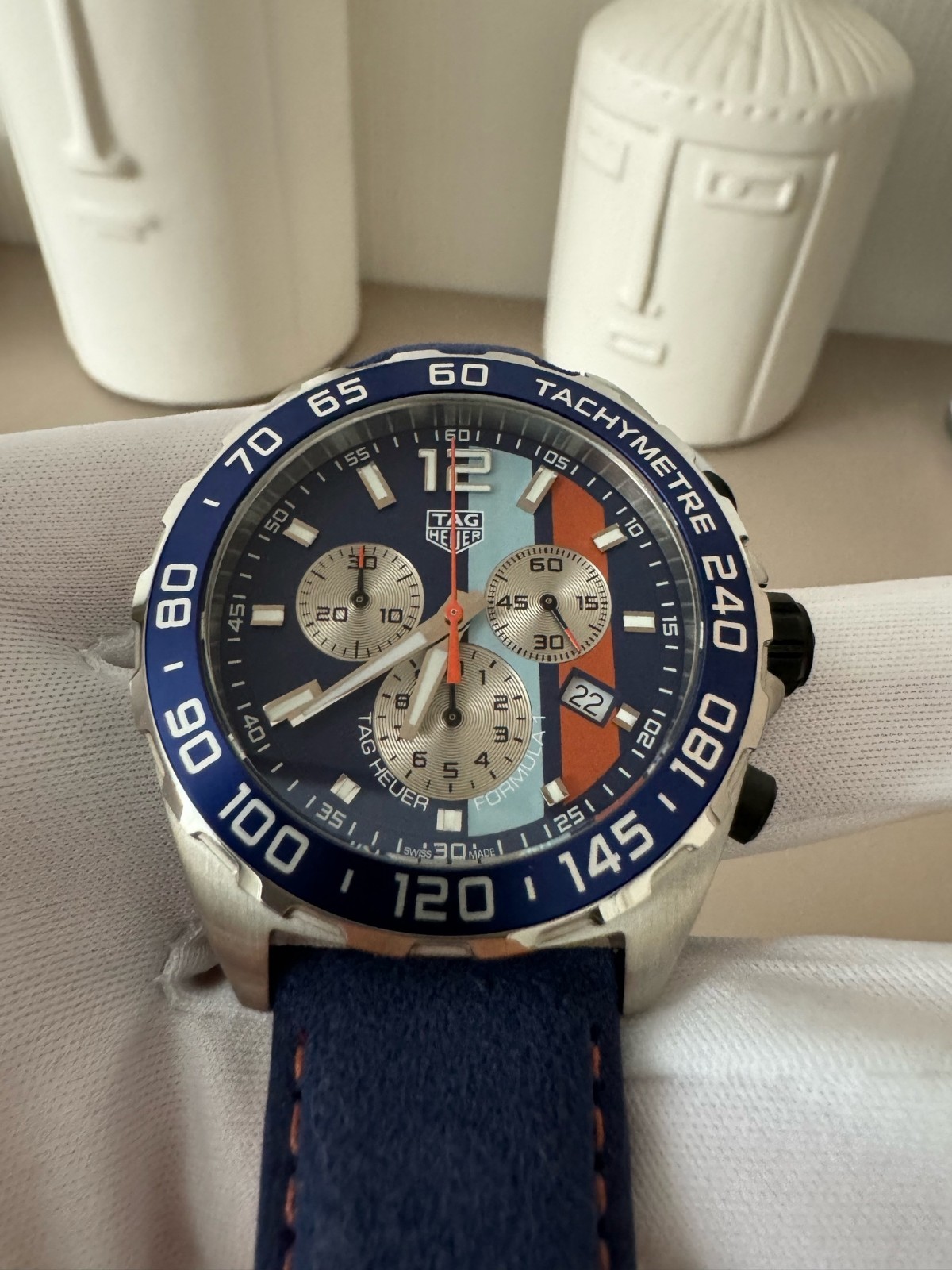 TAG Heuer Formula 1 Blue Dial Men’s Watch Gulf Special Edition – CAZ101N.FC8243