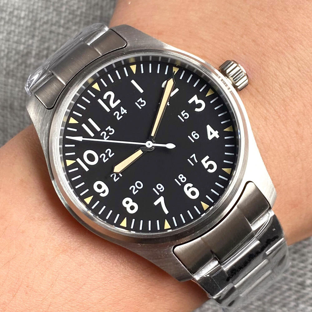 Tandorio Automatic Watch for Men 39mm NH35 PT5000 200m Waterproof Sapphire Glass