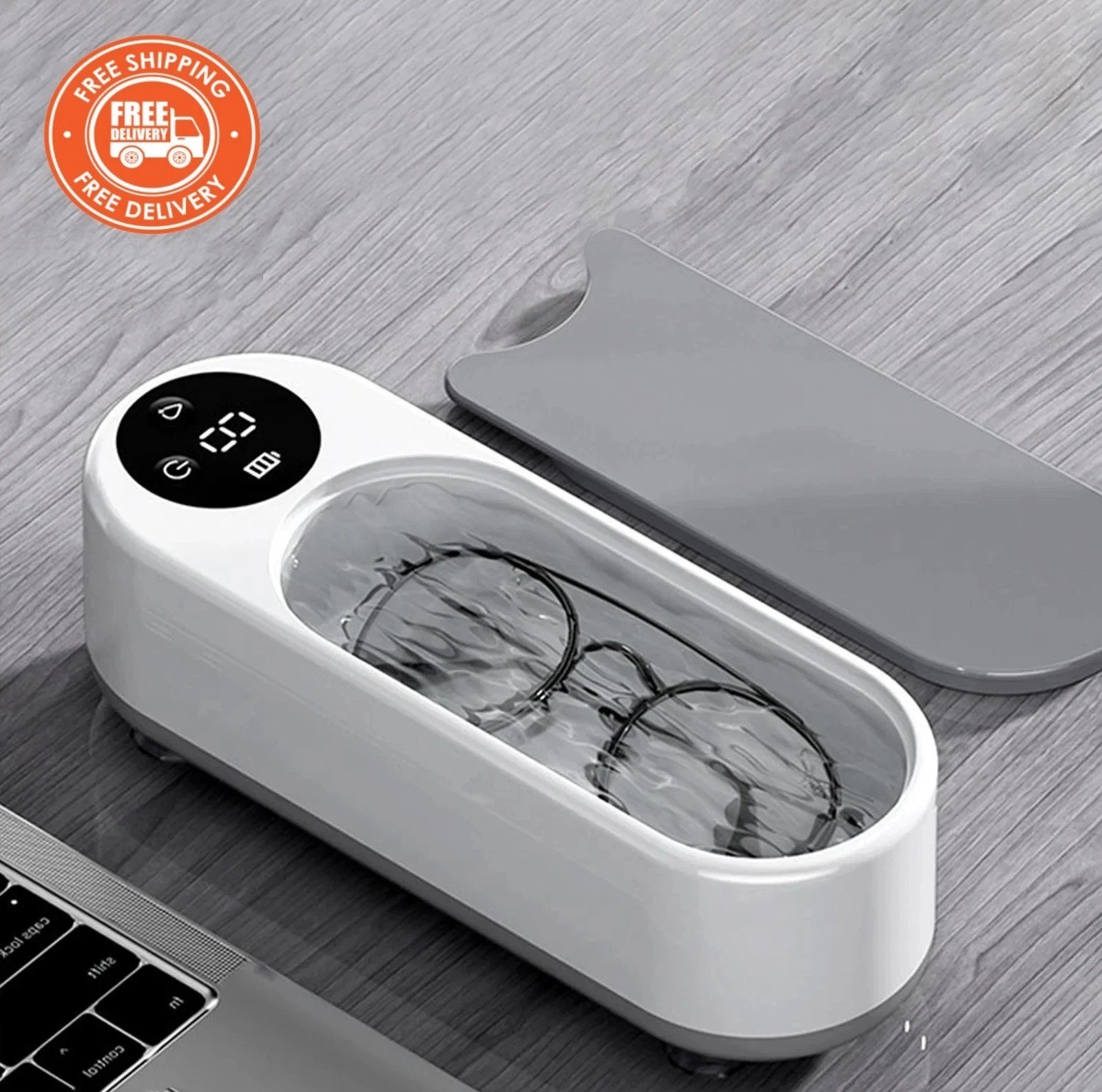 Ultrasonic Glasses Cleaner Wireless Eyewear Cleaning Machine USB