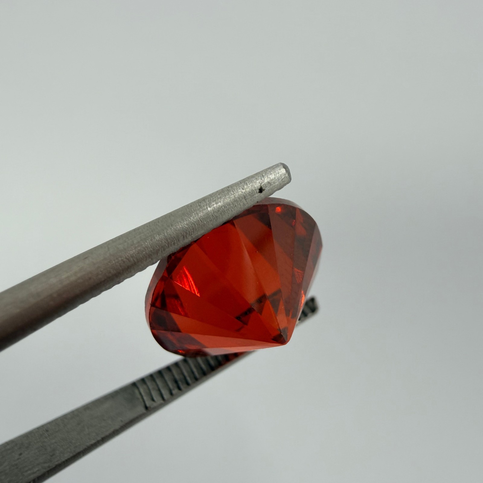 10.40ct 12mm Round Loose CZ Stone High Quality Cubic Zirconia Red Color