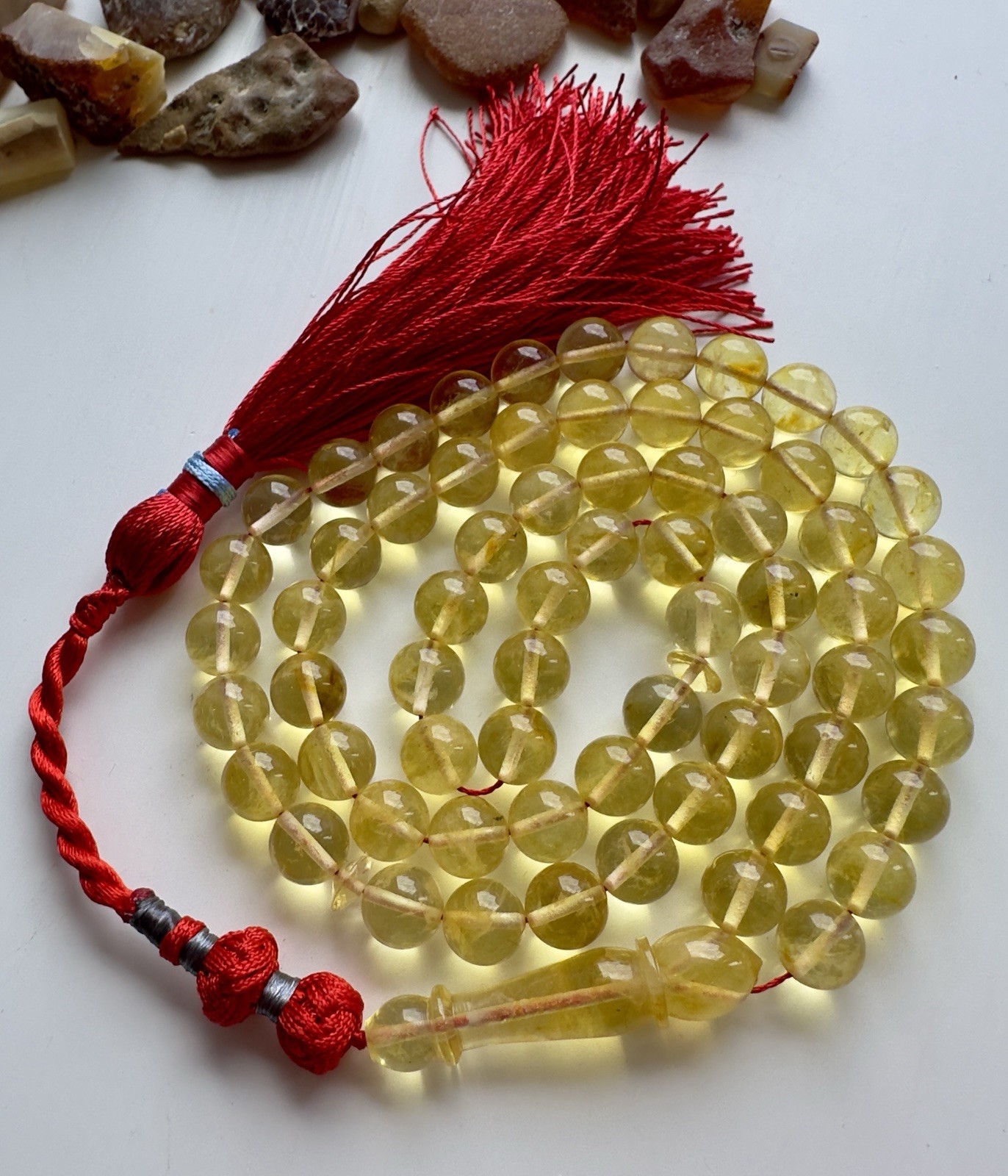 Natural Baltic Amber 29g. Islamic Prayer Rosary 9mm. 66 Beads Tasbih Misbaha
