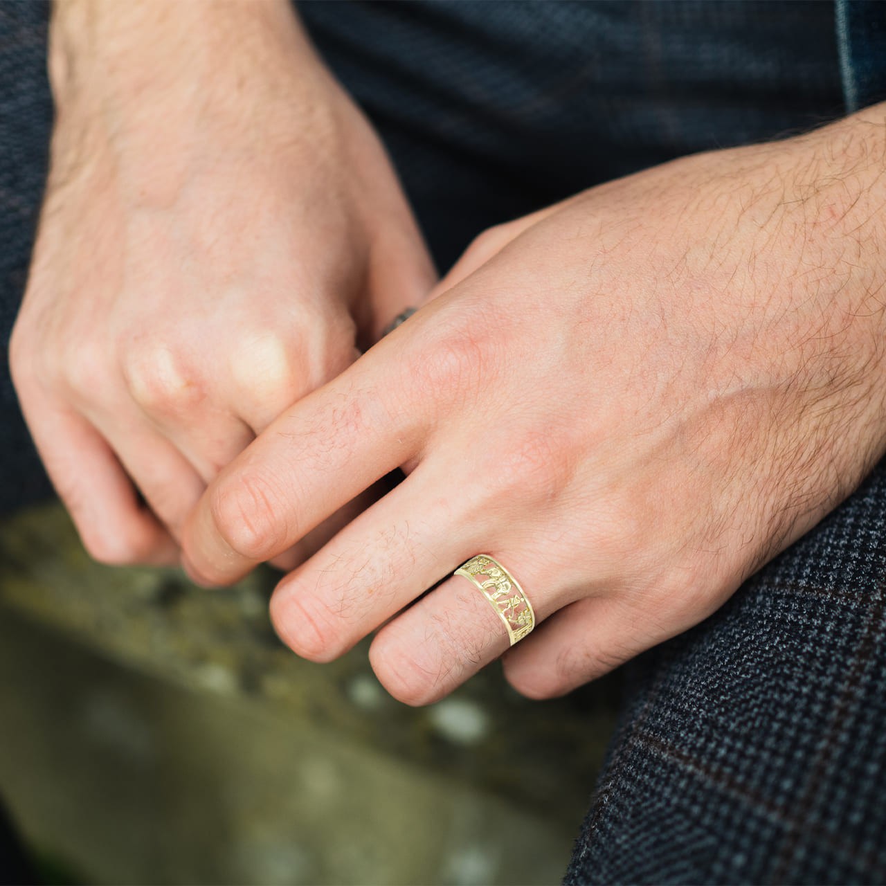 Gold Lucky Talisman Ring (Available in Yellow/Rose/White Gold)