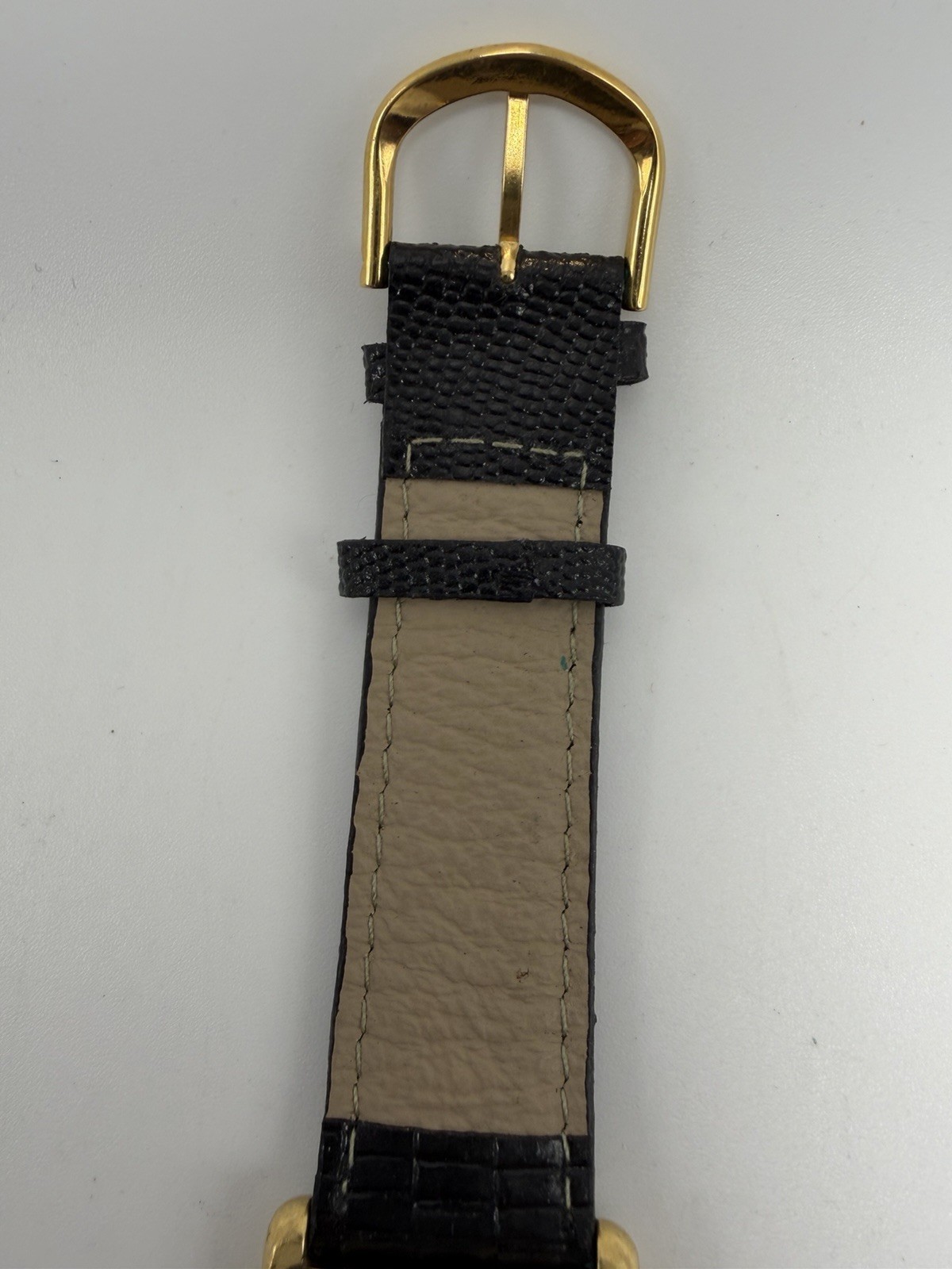 Seiko 2620-5040 New Battery Vintage Mens Tank Watch 26MM 7.25″ Leather Band