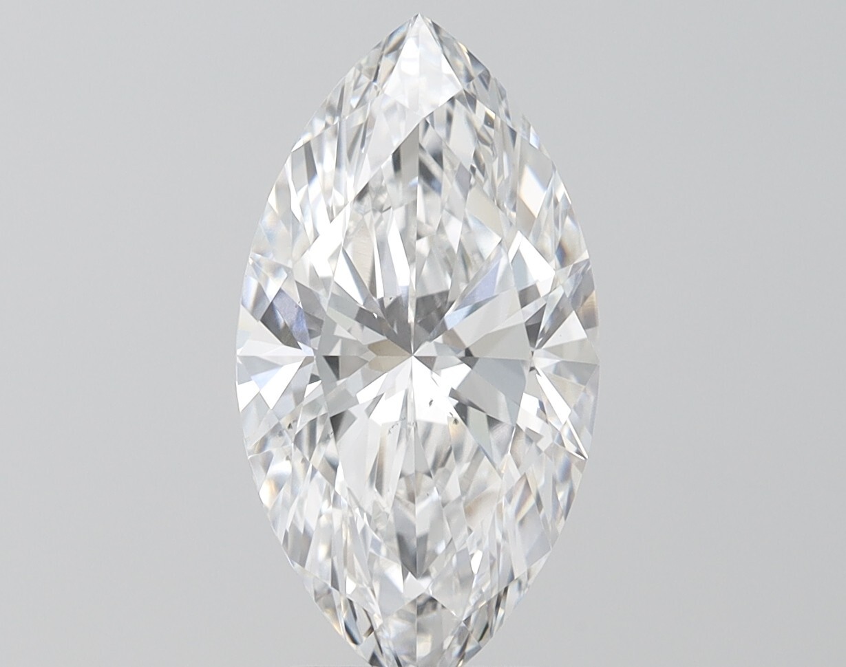 MARQUISE Cut 3.08 Cts Lab Grown F Color VS2 Clarity IGI Certified CVD Diamond