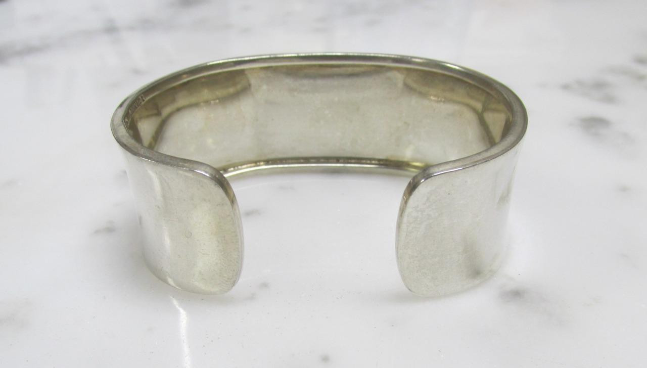 JRI Mexico Sterling Silver Cuff Bracelet w/ Dyed Howlite Stone ~ 36.3g ~ 5-F505