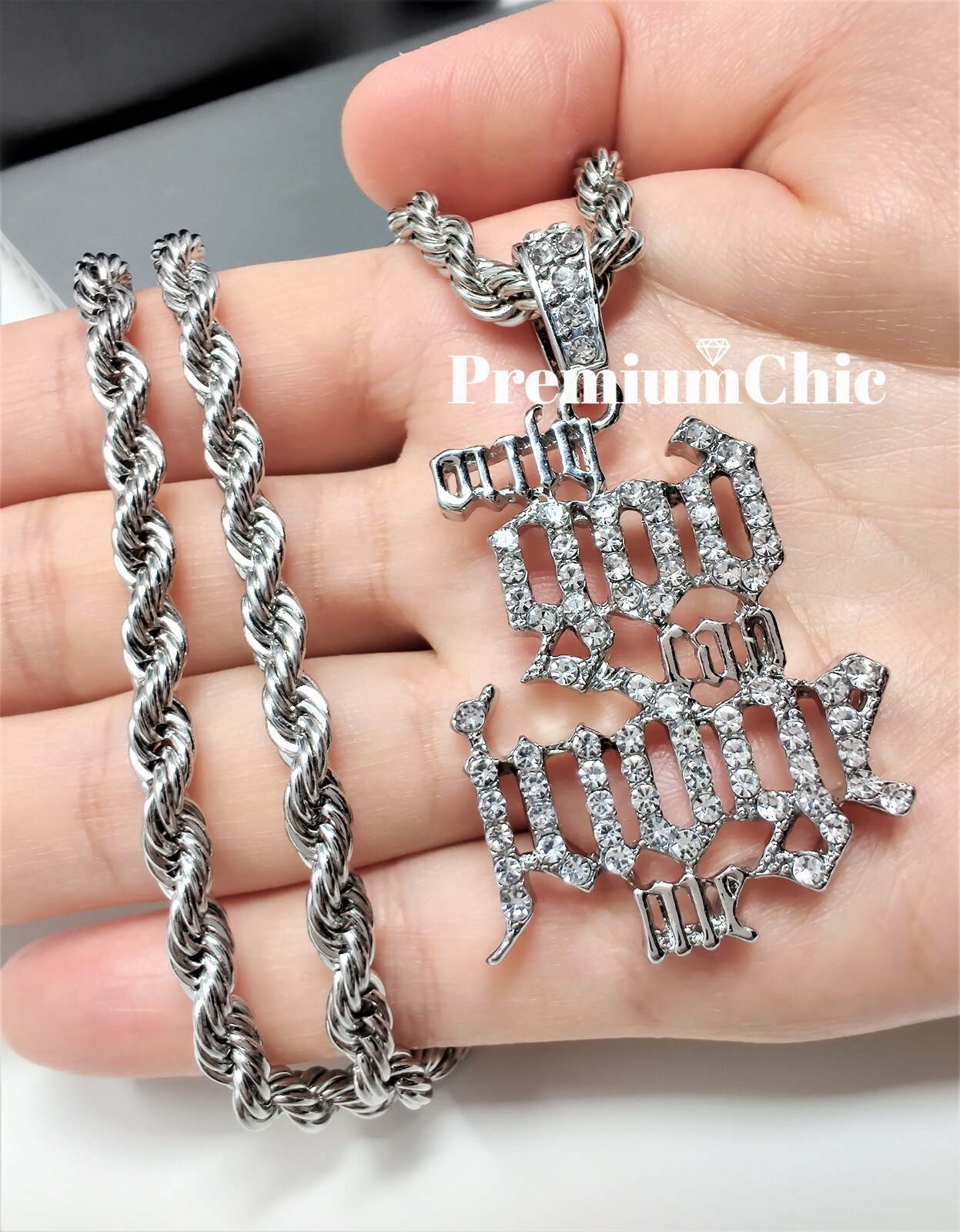 ONLY GOD CAN JUDGE ME Pendant Necklace w Rope or Tennis Chain Plated CZ Jewelry
