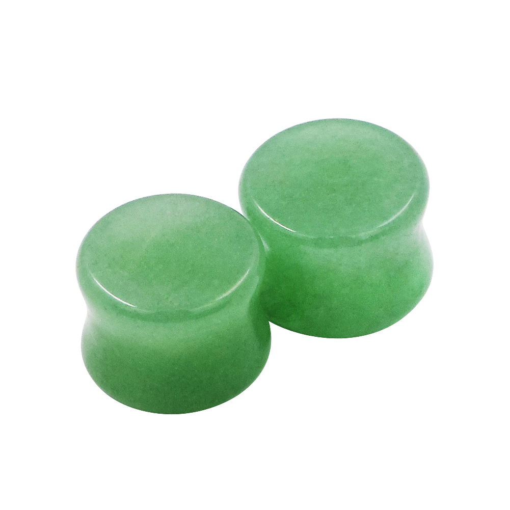Ear Gauges Organic Stone Ear Plugs Flesh Tunnels 2G,0G,00G,12,14,16MM – 1Pair US