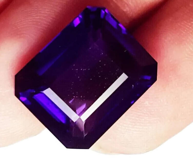 Awesome Emerald Cut Violet Taaffeite Natural 120 Ct EGL Certified Loose Gemstone