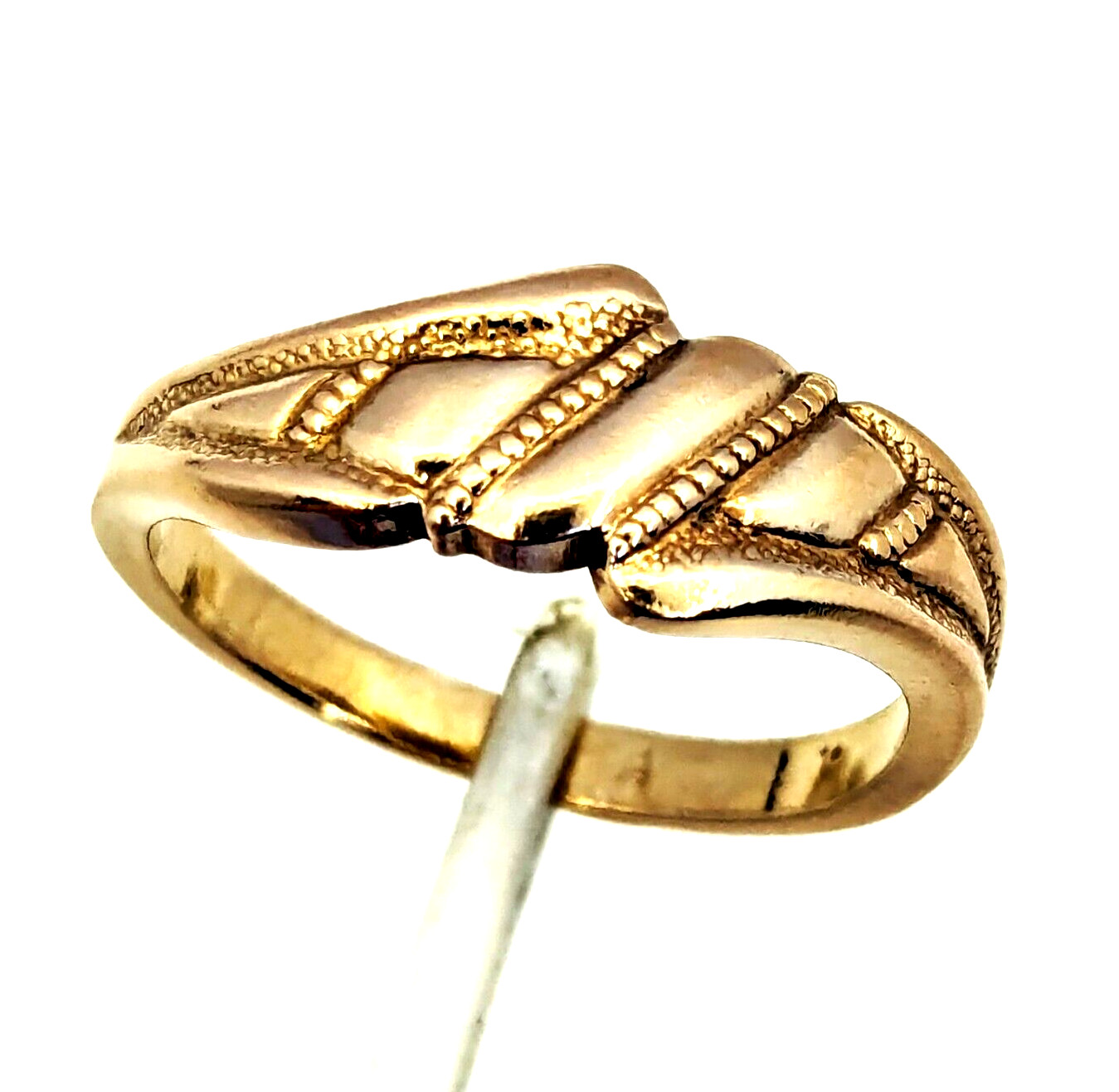 Vintage Luxury RING Silver 925 with Gilding -size: 9US (19mm) | Ukraine | #95
