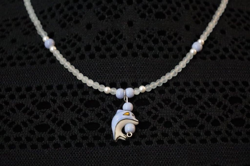 necklace, glass, handmade, one of a kind design