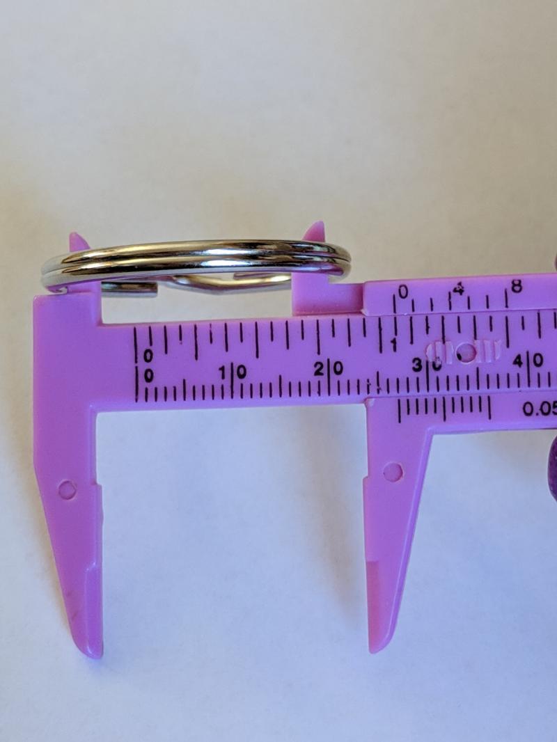 Round, Split Key Rings 27mm x 23mm 25 pcs