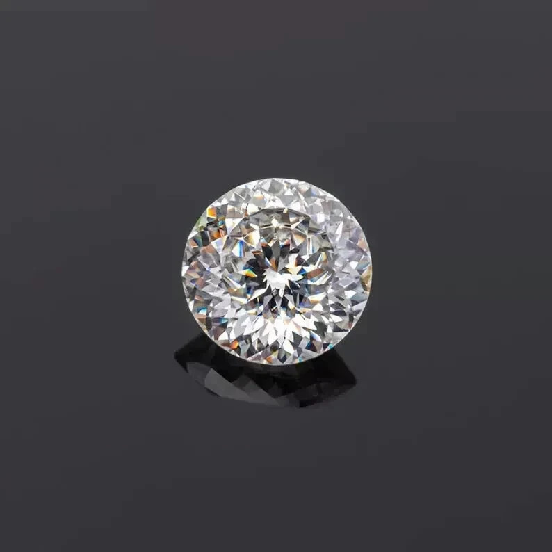4 Ct Natural White Diamond Portuguese Cut 10.50 mm VVS1 D Grade Certified X05