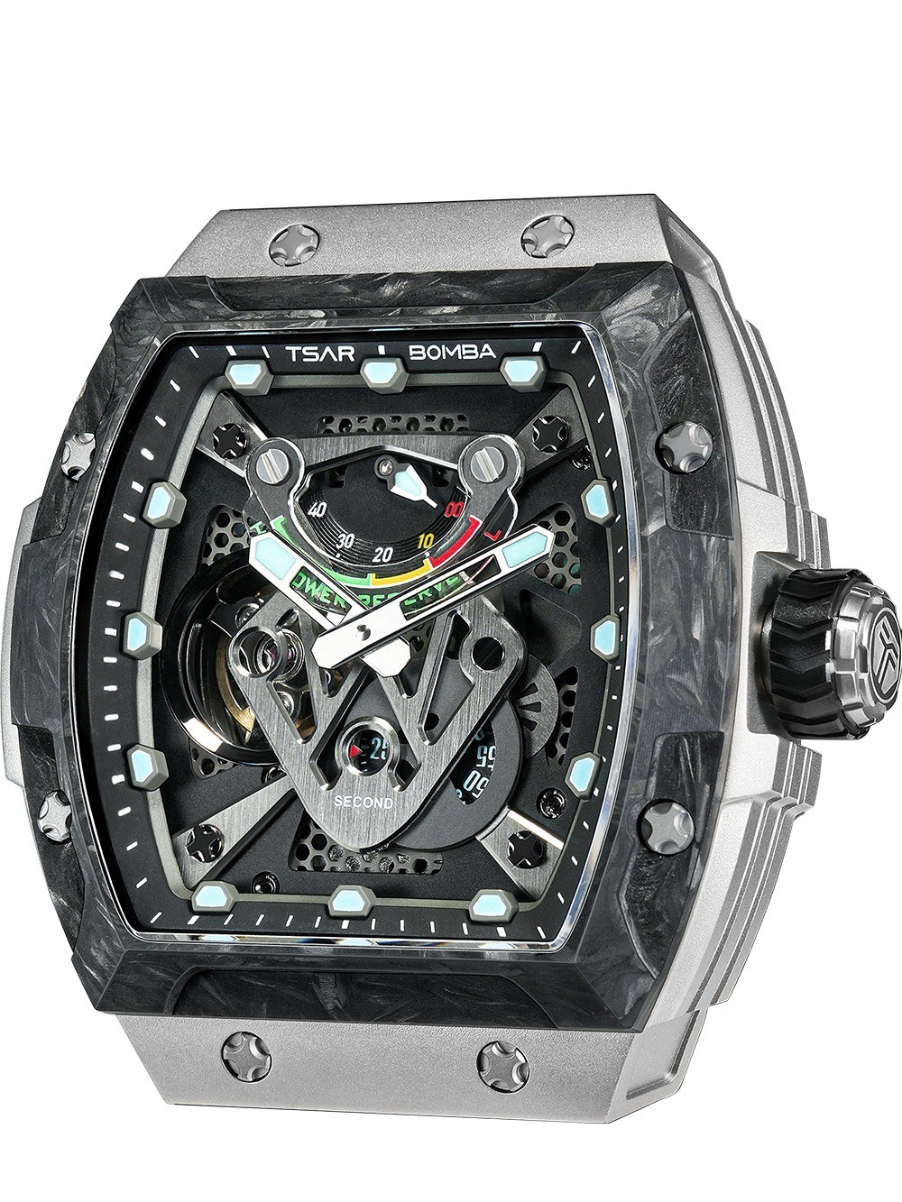 Tsar Bomba TB8216TF-01 Mens Watch Neutron Limited Edition Automatic 46mm 5ATM