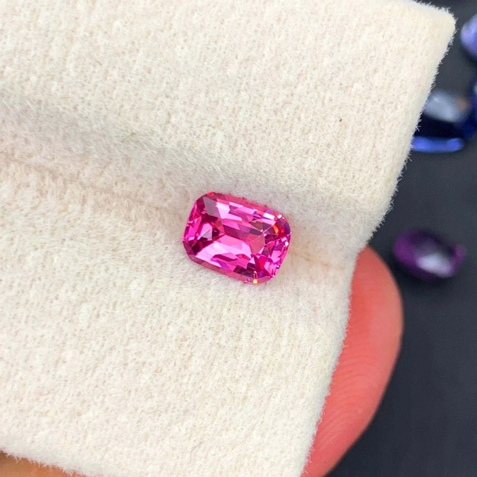 9.55 CT Natural Ceylon Pink Sapphire Cushion Cut Loose Certified Gemstone AG