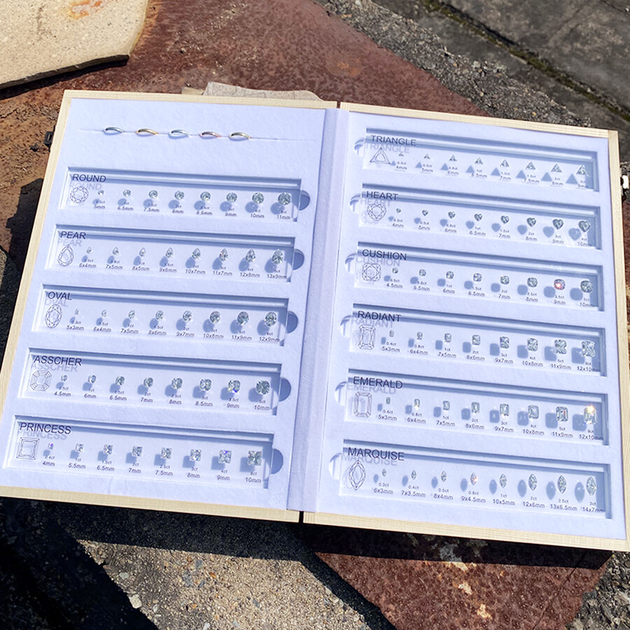 CZDiamond Chart Customize Comparison Chart Set Size Reference for Jewelry Making