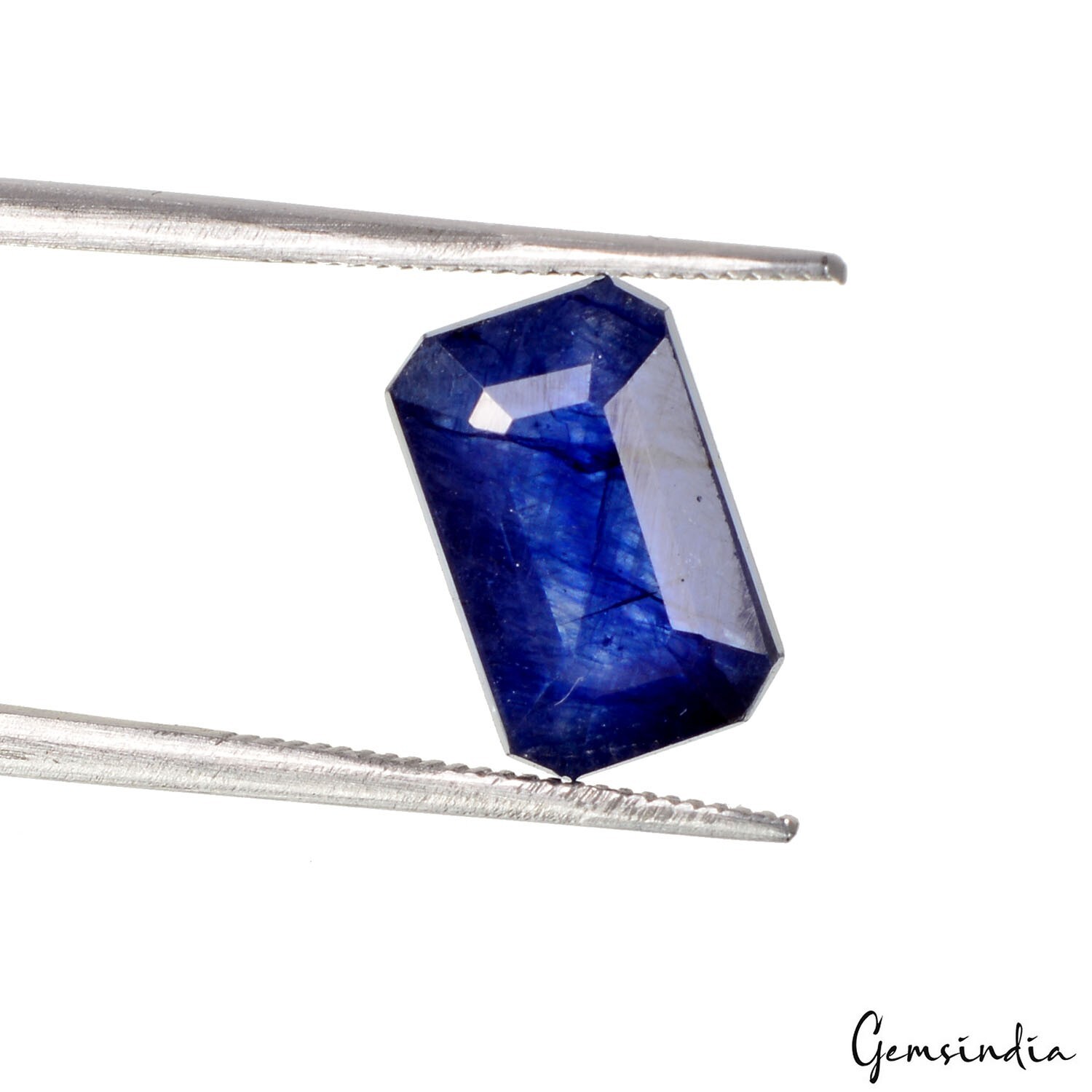 IGL&I Certified 6.50 Cts Natural Ceylon Blue Sapphire Octagon Cut Gems For Ring