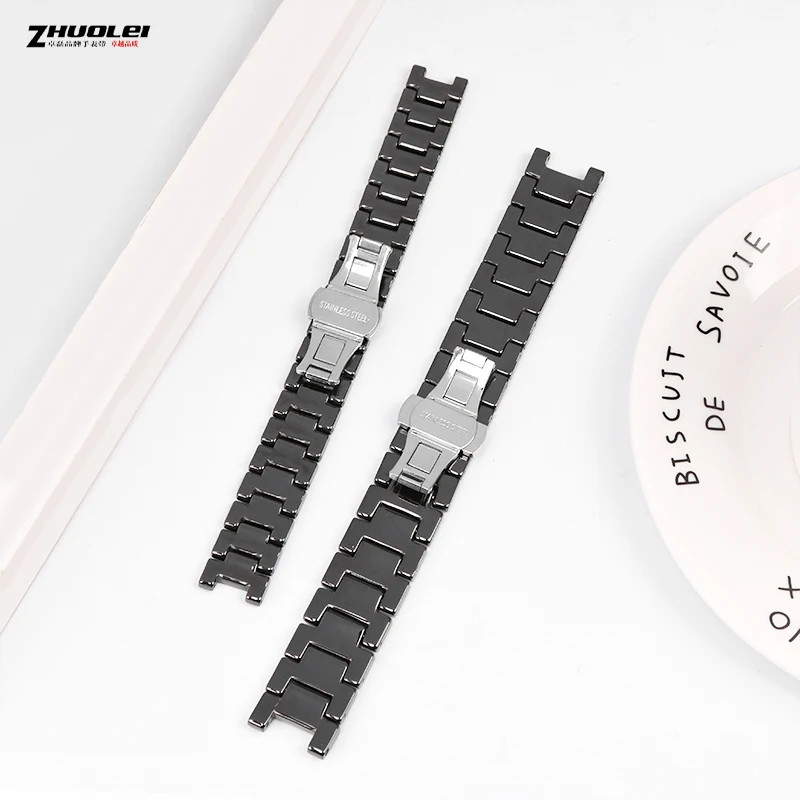 20*11mm Ceramic Watch Band Strap Forgucci Omega GC Guess Dior Pasha Bracelet