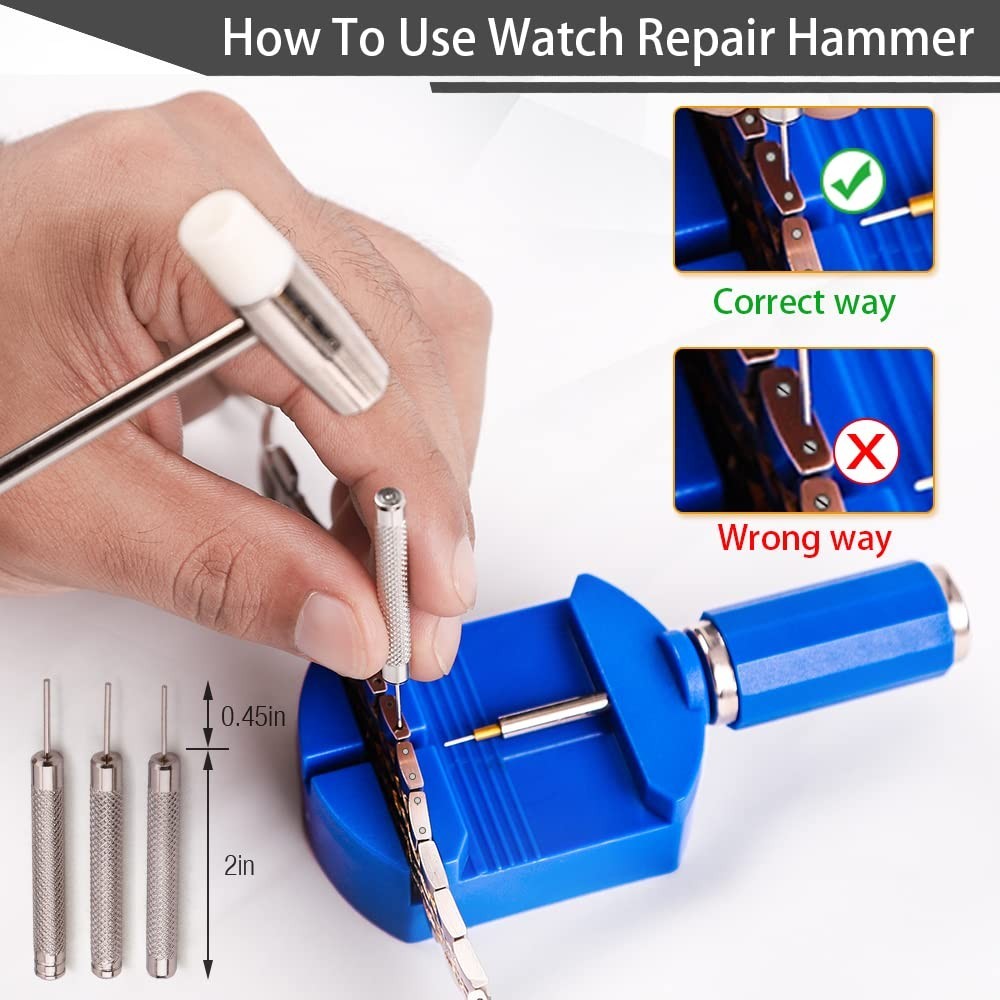 Watch Link Removal Kit – Band Strap Pin Remover Tool for Sizing & Adjustment