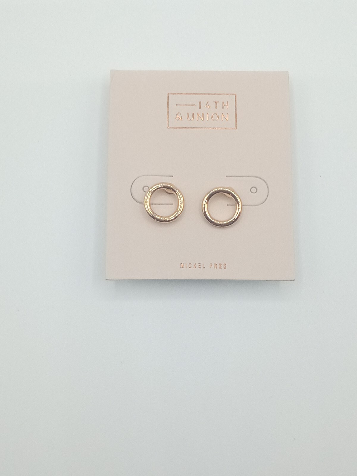 Nordstrom Open Metal Circle Stud:Gold:None