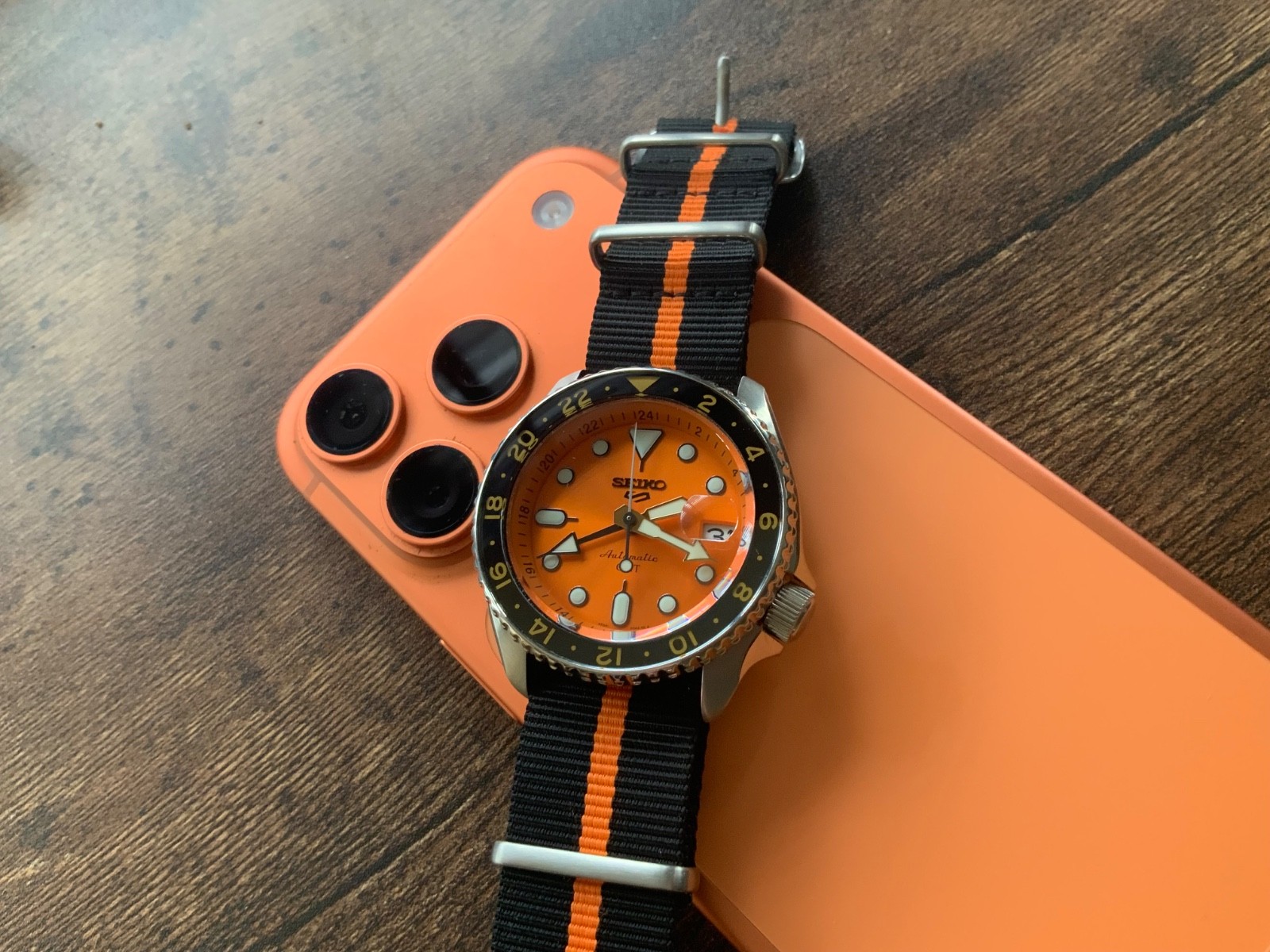 Seiko 5 Sports Orange Men’s Watch – SSK005K1