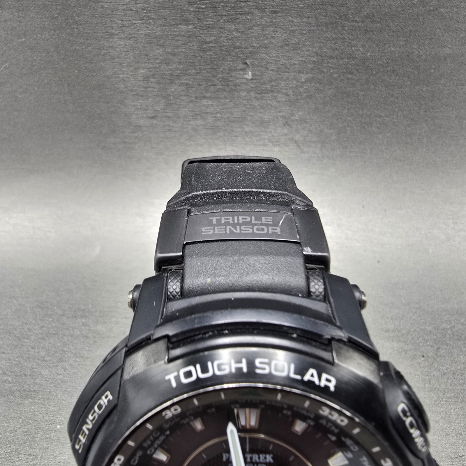 Casio Pro Trek PRG-510 Watch Men 49mm Black Solar Triple Sensor Alarm Round Runs