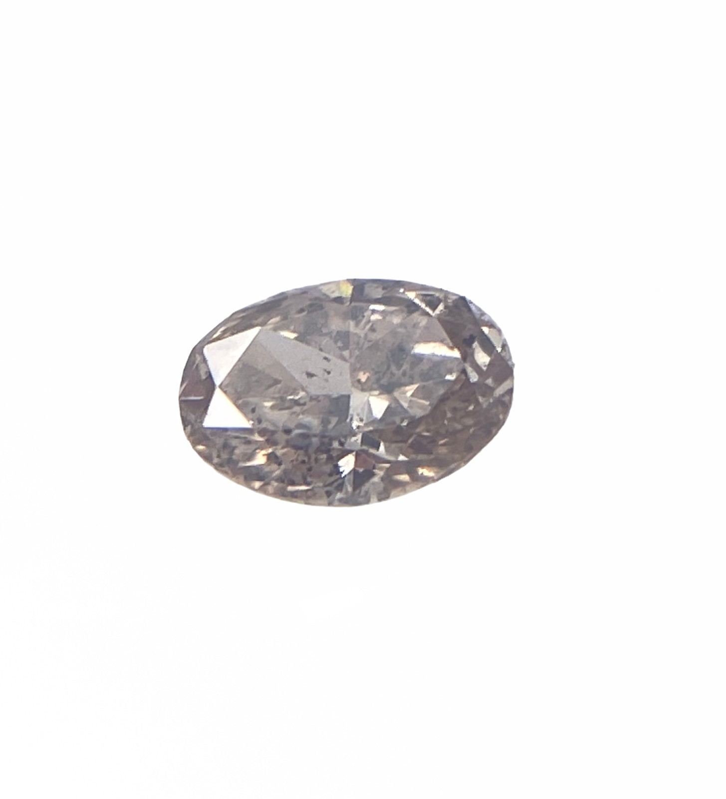 Natural Fancy Brown Salt & Pepper Diamond 0.15ct Oval Brilliant 4.2 x 3mm