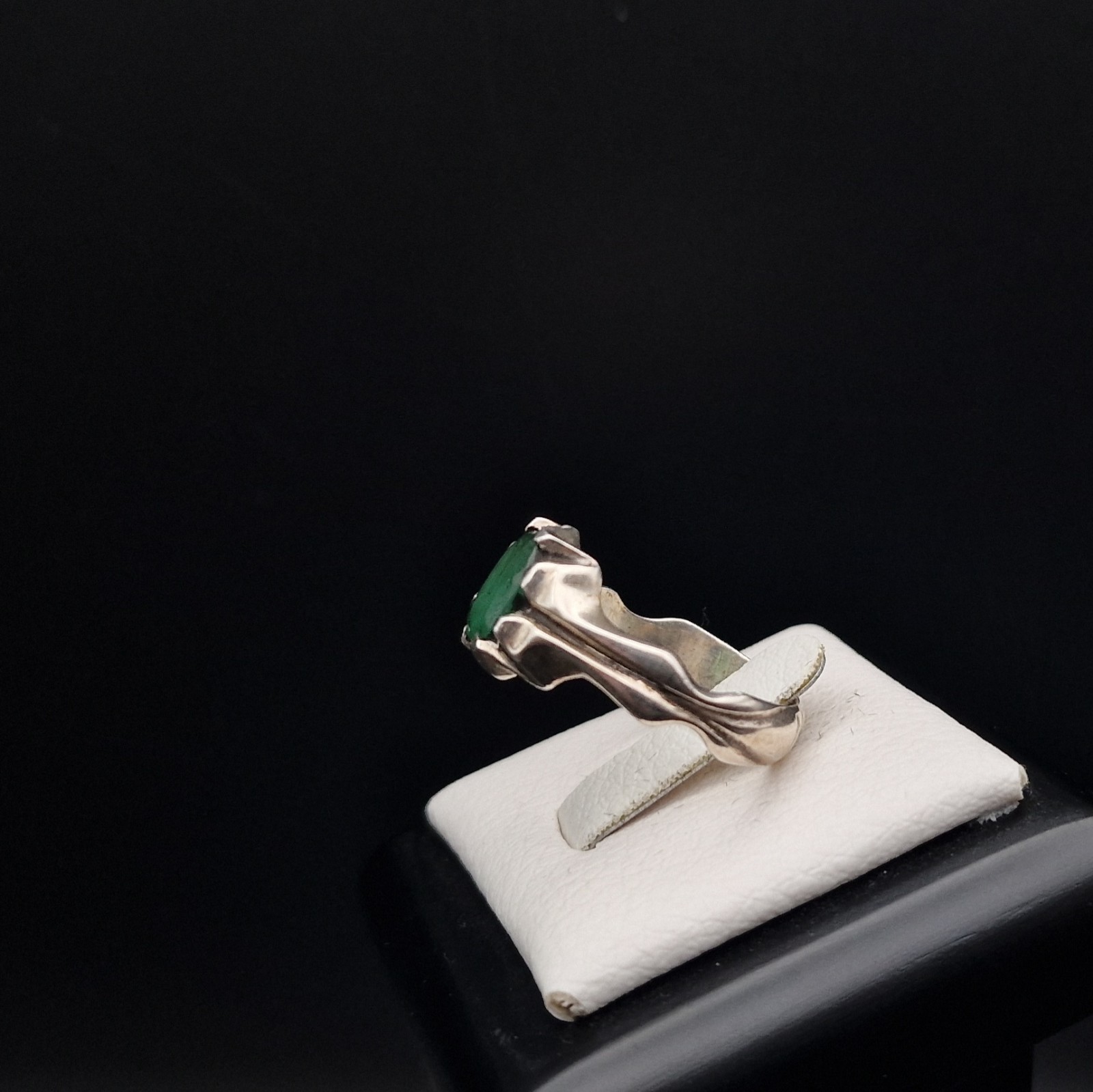 Emerald Emerald Silver Ring Handmade 925 Silver Silver Ring Handcrafted