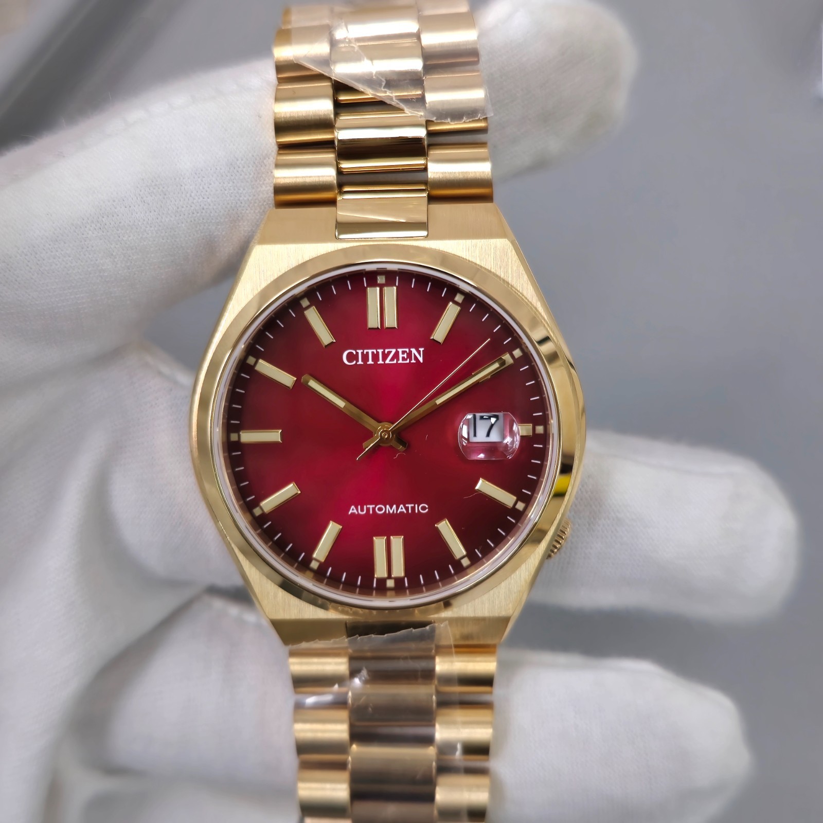 Citizen Tsuyosa NJ0153-82X Automatic Red Dial Stainless Steel 40mm Men’s Watch
