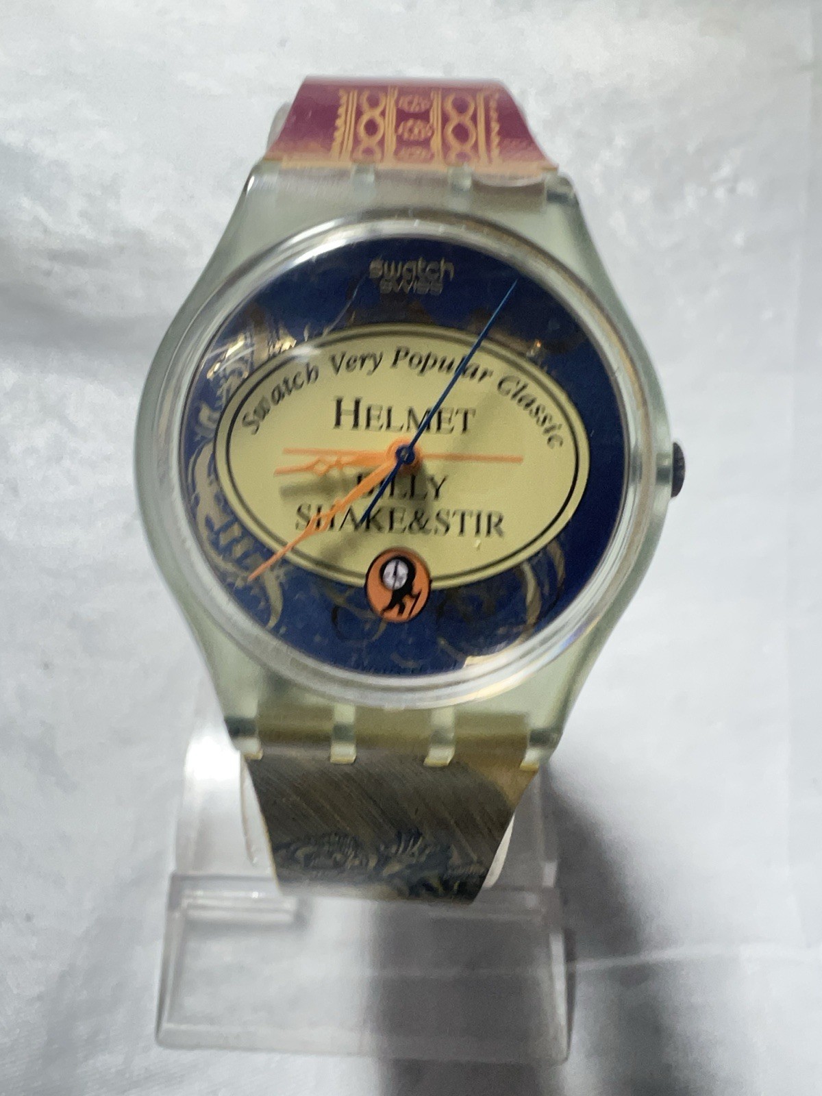 Swatch AG1997,(helmet) Gent,Graphic Strap,GG173,(Billy Shake&Stir),34mm Unisex