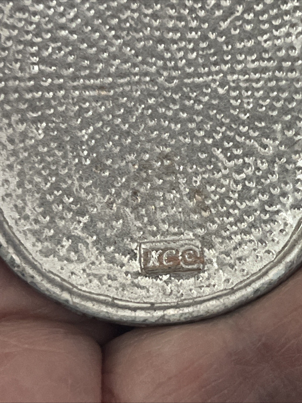 KennethCole AgateStoneLook On SilverstoneBack. 1 1/2”W 2 1/4”L. Maker’s Mark