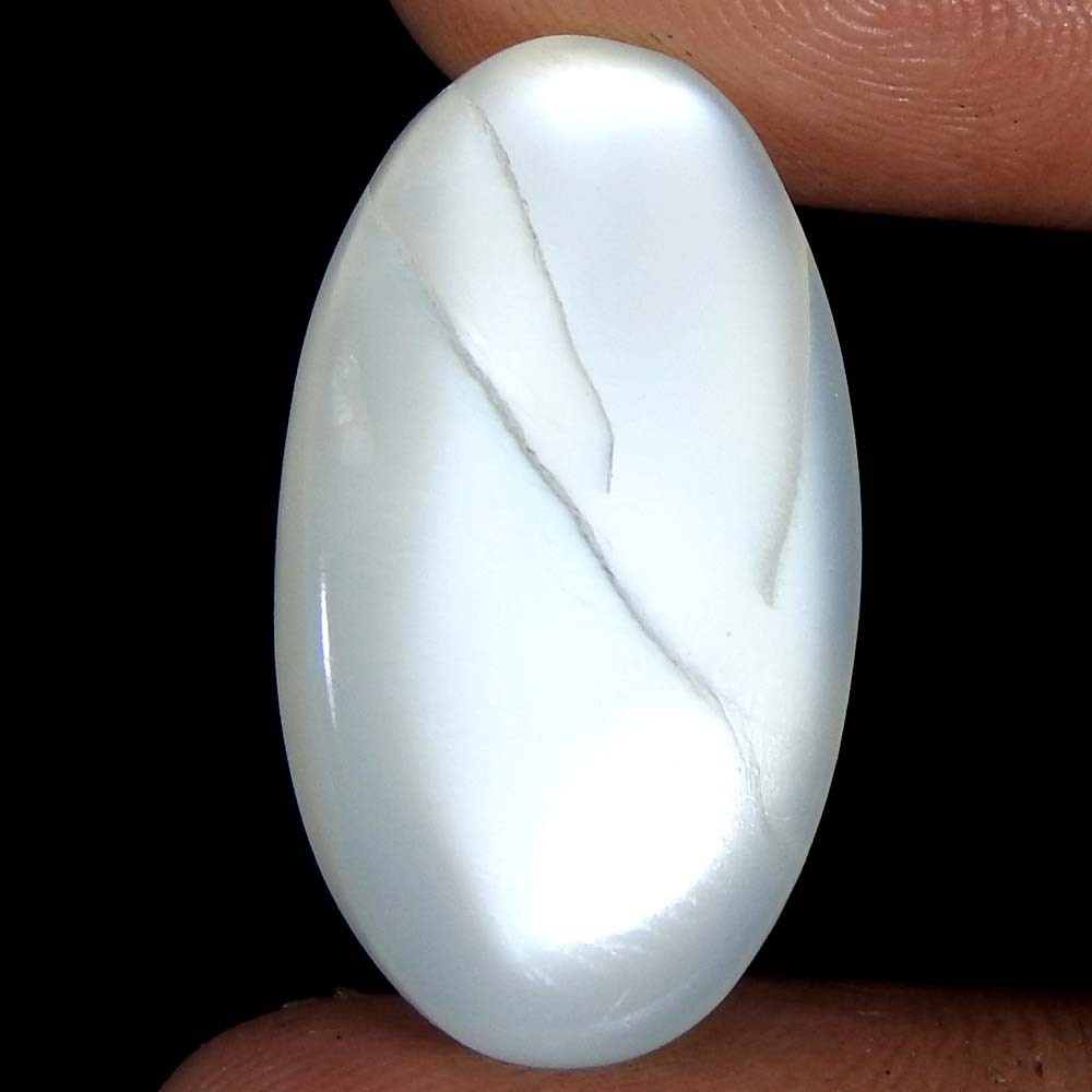 14.35Cts100%Natural Quality Silky Monnstone Oval Cabochon Loose Gemstone