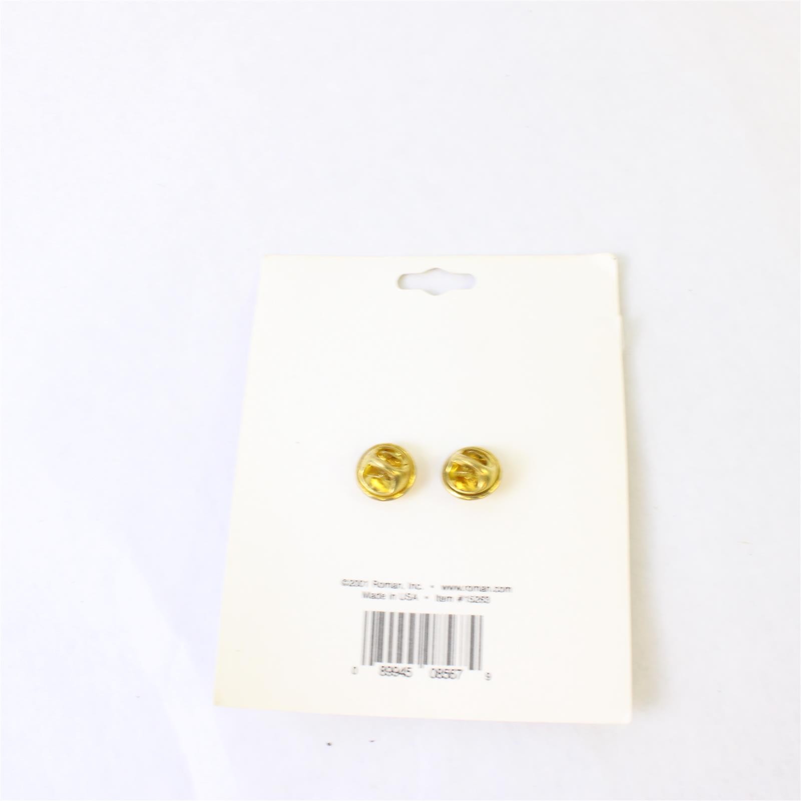 Roman Inc Angel of a Friend 2-Pin Set Green Stone NWT