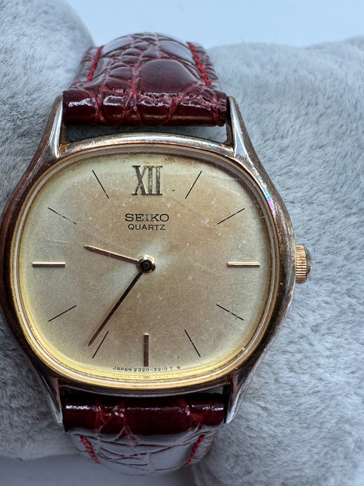 Vintage Ladies Seiko Socie 2320-6640 Gold Tone Quartz Watch New Battery