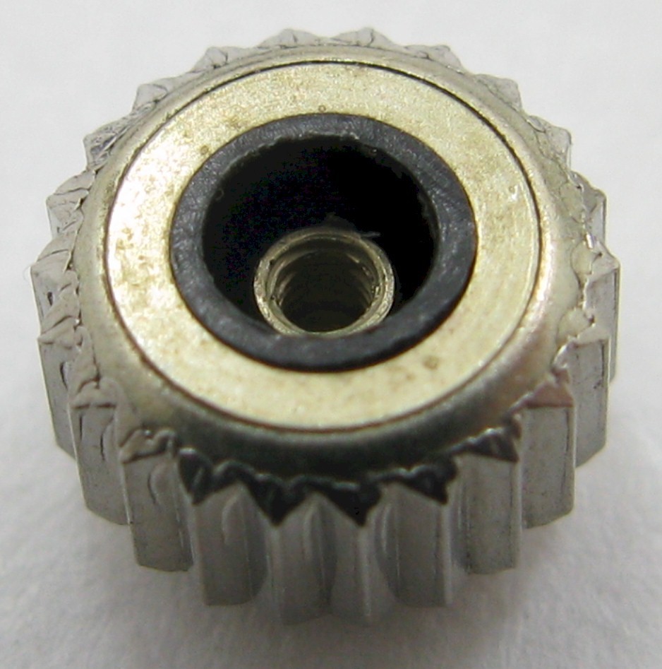 Compressor Watch crown waterproof in s. steel diameter 6.2 mm fit Tap 7 / 1.2 mm