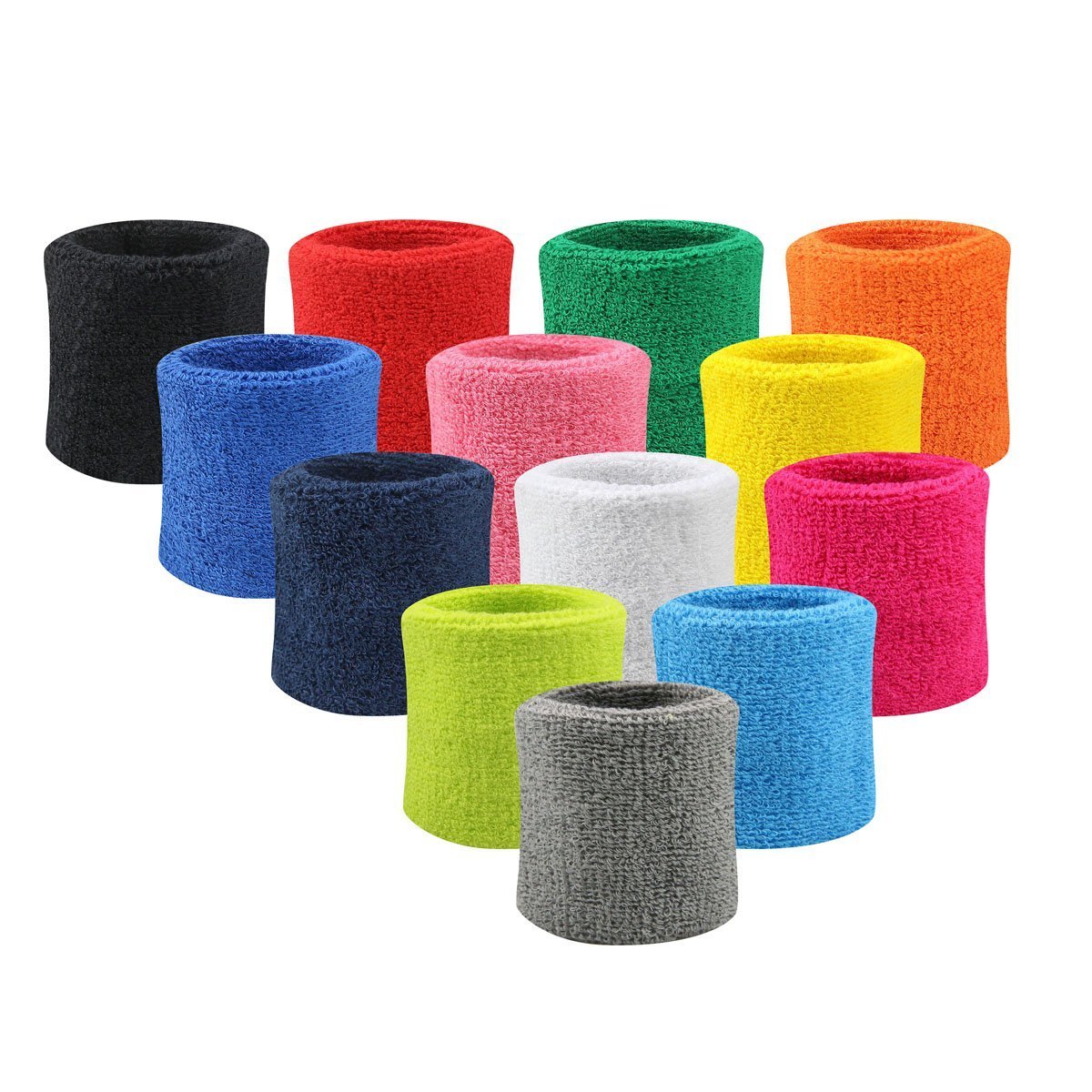 WRIST SWEATBAND Terry Cloth Wristbands Workout Exercise BAND Basketball LOTS