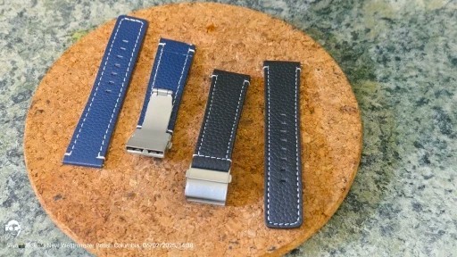 Genuine Leather Watch Band Strap Unisex Deployment Clasp 18/20/22/24mm