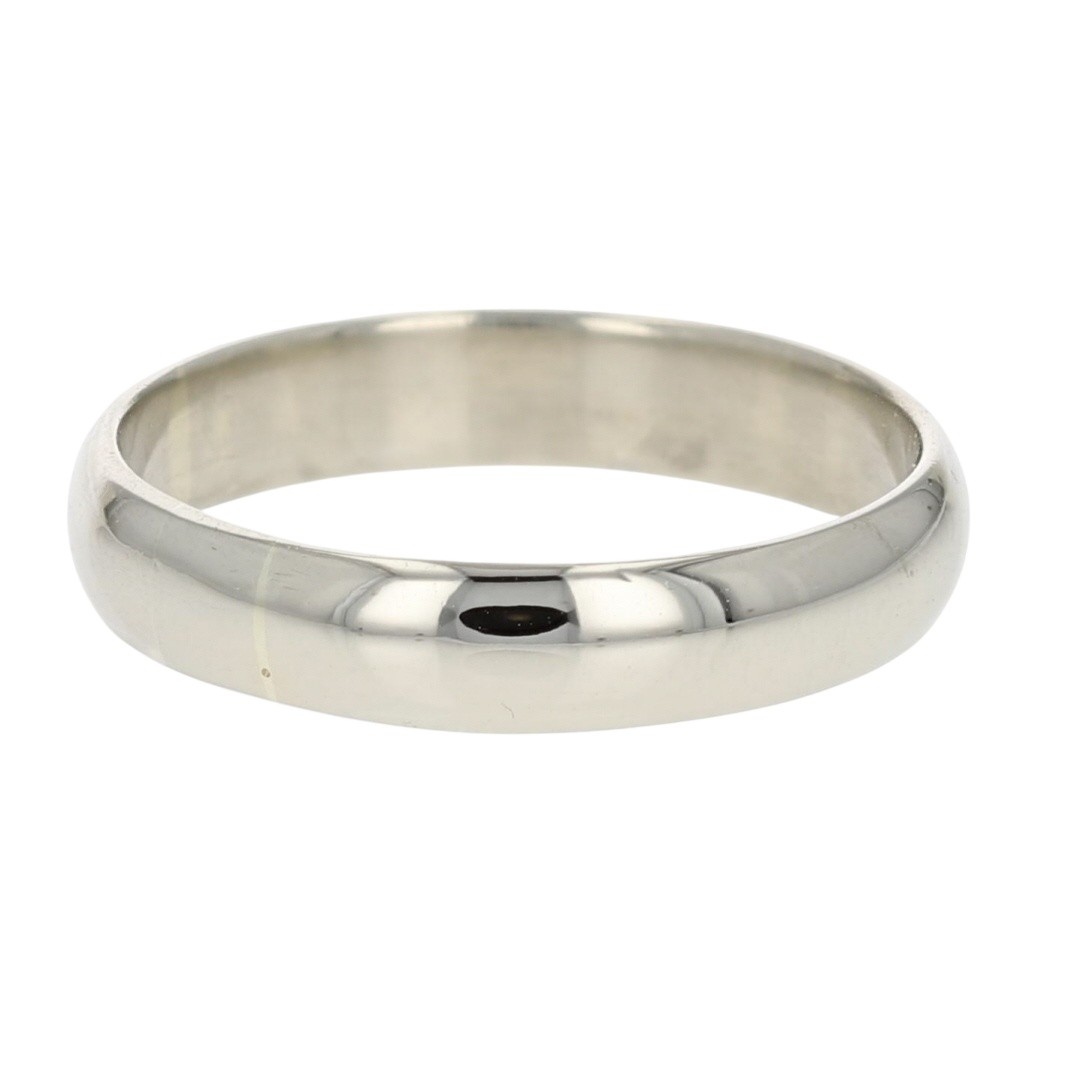 3.9mm Polished Classic Wedding Band Ring 10k White Gold 2.82 Grams Size 7.75
