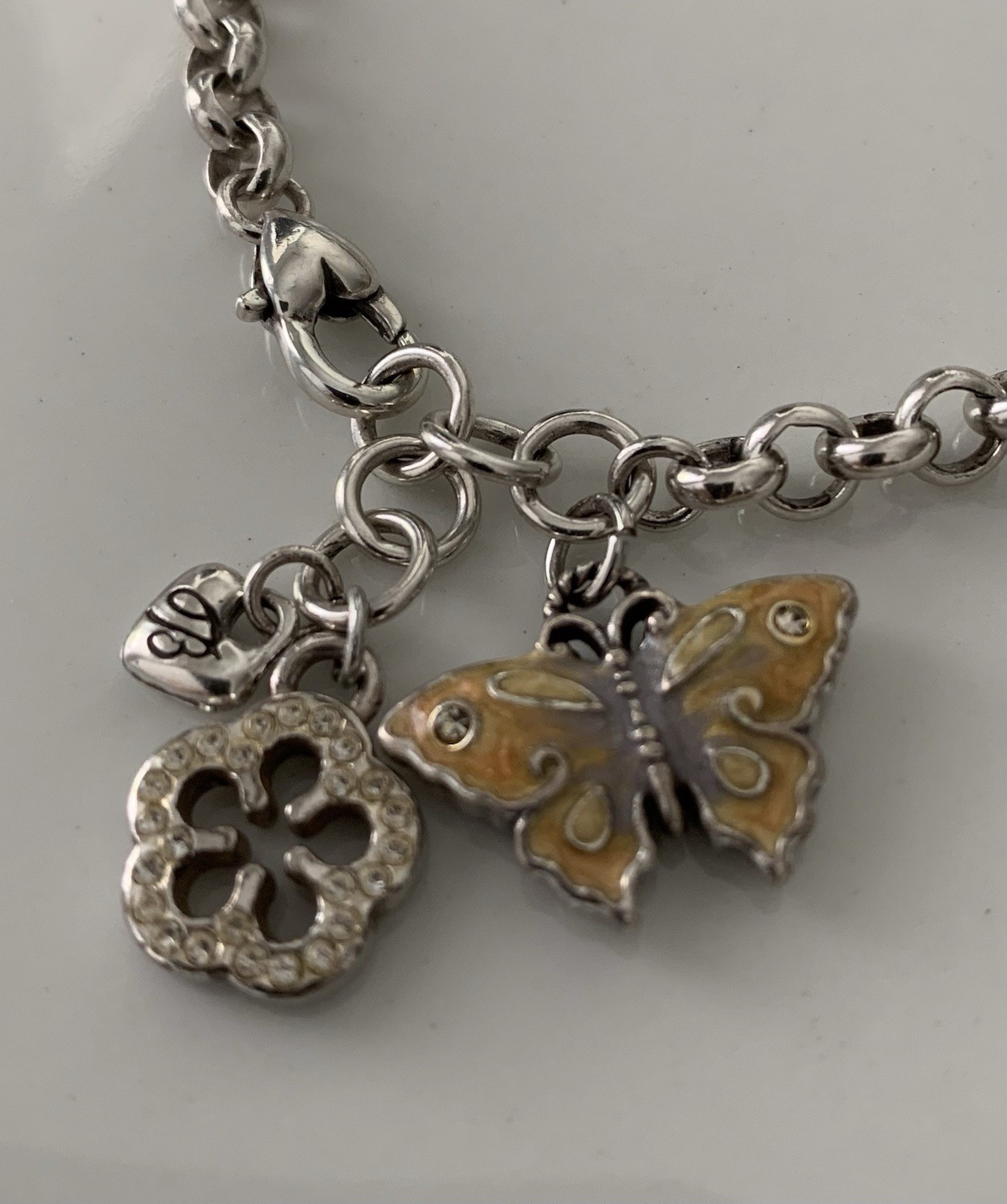 Brighton BUTTERFLY FLORAL, 7.5-8 In, Crystals
