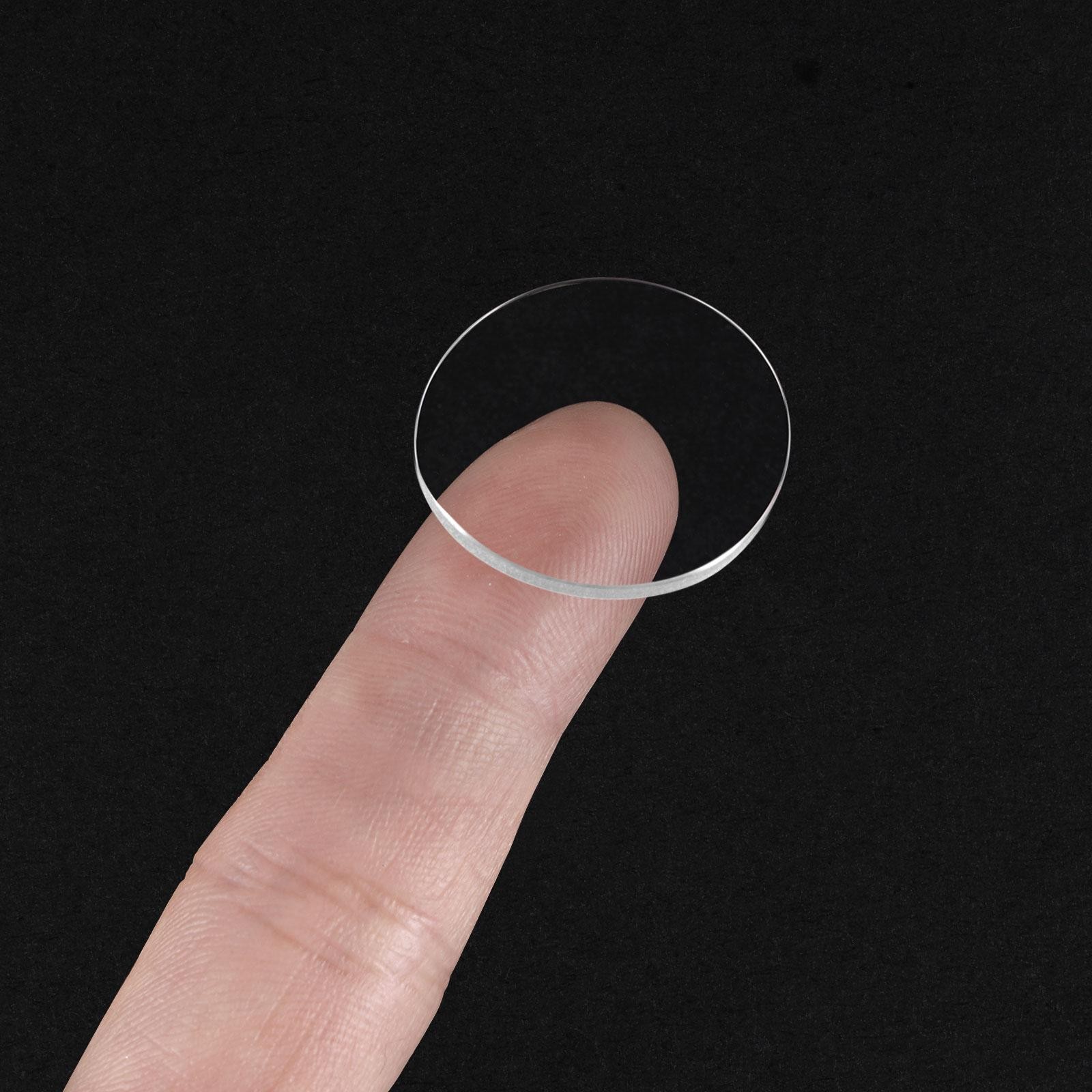22.5mm Dia. Watch Glass Sapphire Crystal Lens, Round Flat 1mm Thickness Clear
